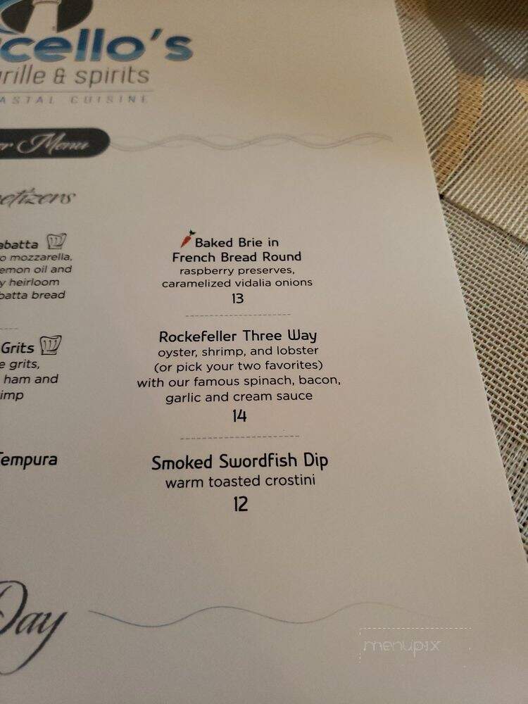 Marcello's Italian Restaurant - Port Isabel, TX menu_pic
