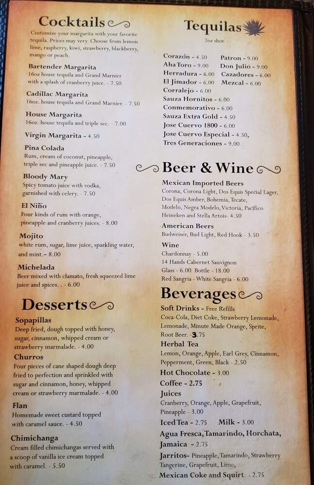 El Gallito - Seattle, WA menu_pic