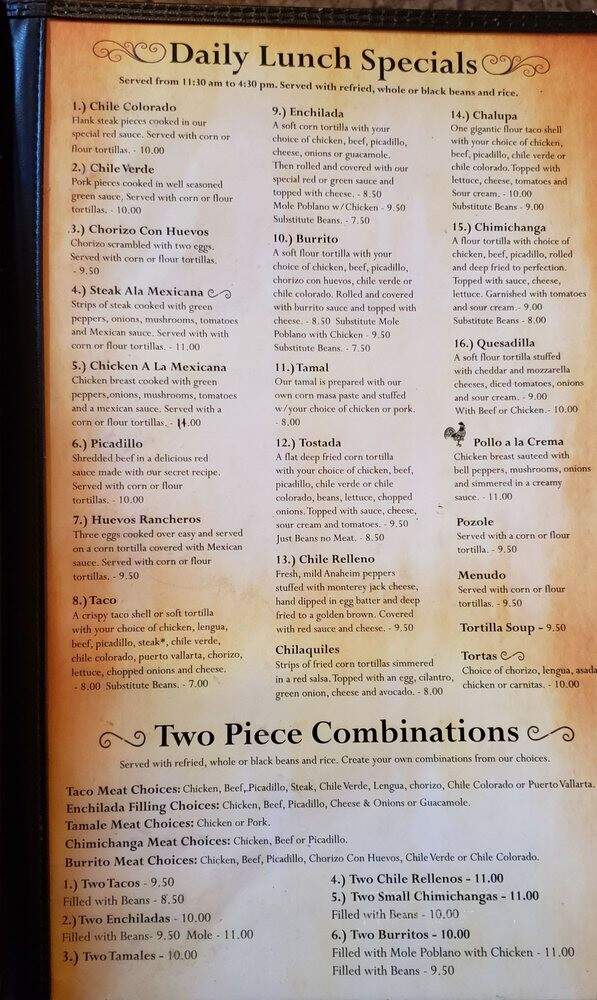 El Gallito - Seattle, WA menu_pic