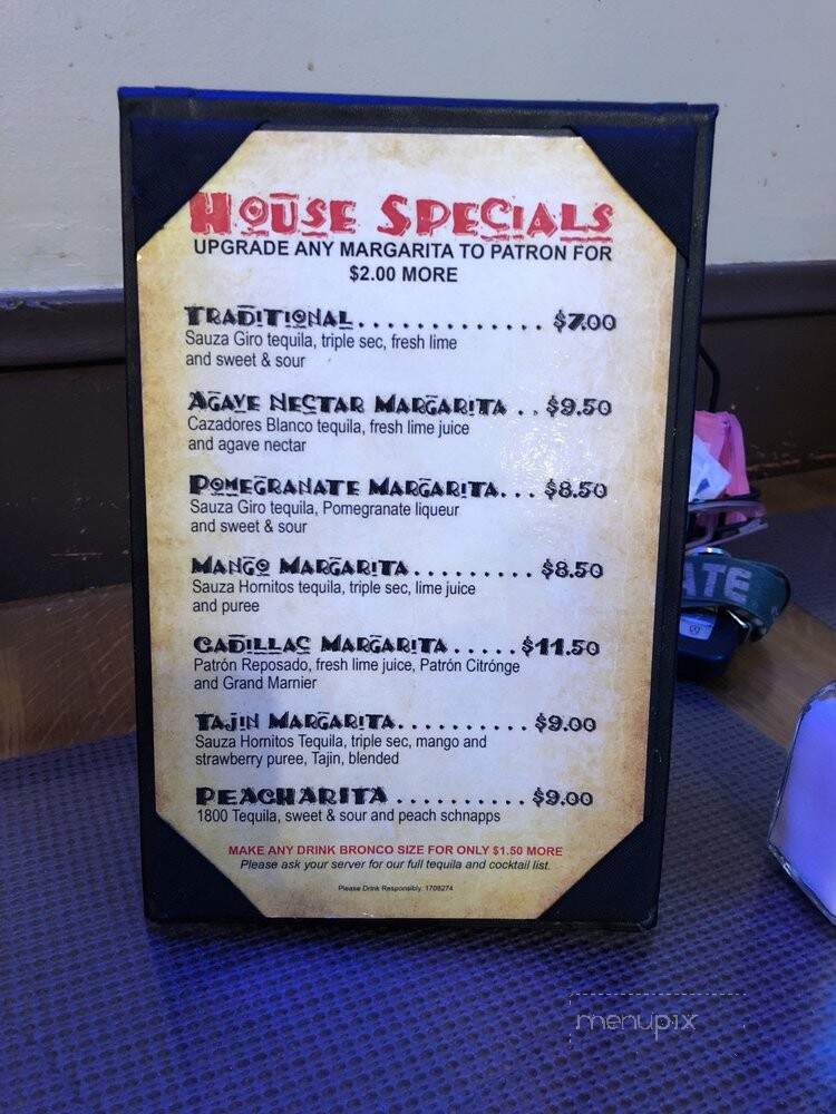 El Toro Bronco - Lompoc, CA menu_pic