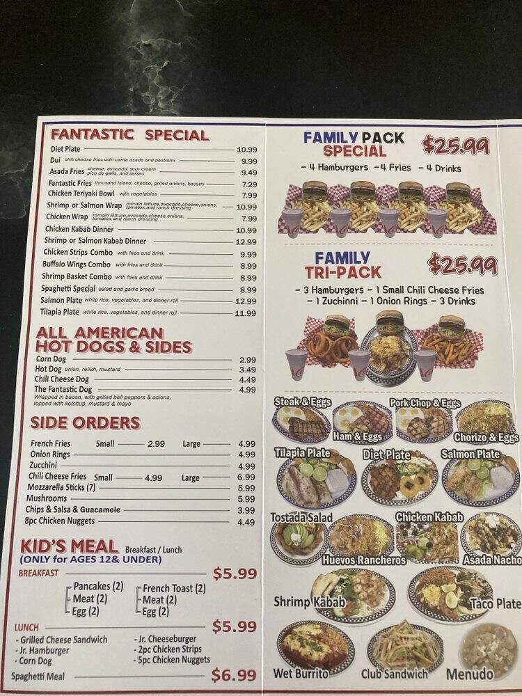 Fantastic Cafe - Cerritos, CA menu_pic