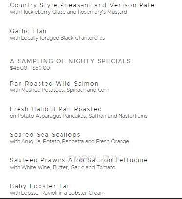 St Orres Restaurant - Gualala, CA menu_pic