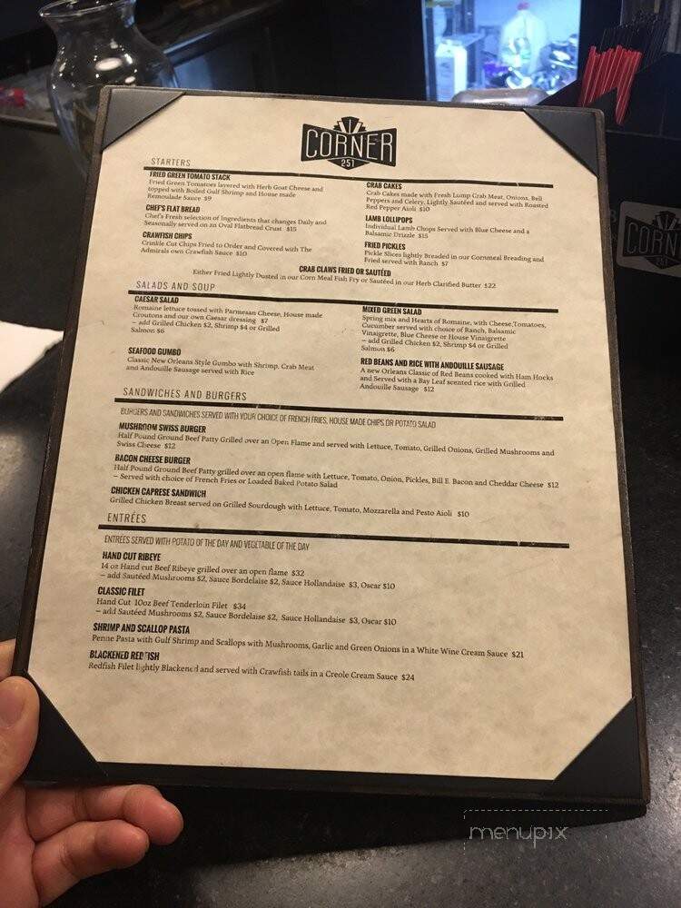 Corner 251 - Mobile, AL menu_pic