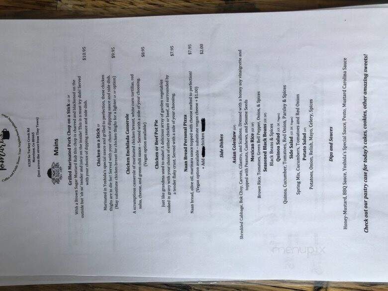 Tomari's - Morrison, CO menu_pic