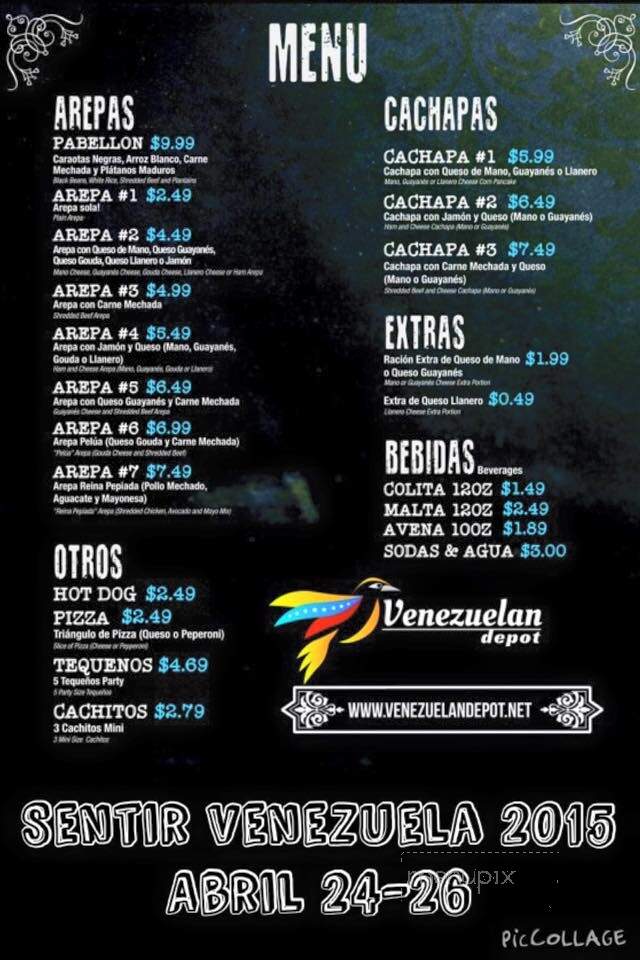 Venezuelan Depot - Doral, FL menu_pic