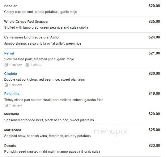 Cubanelle Restaurant Lounge - Totowa, NJ menu_pic