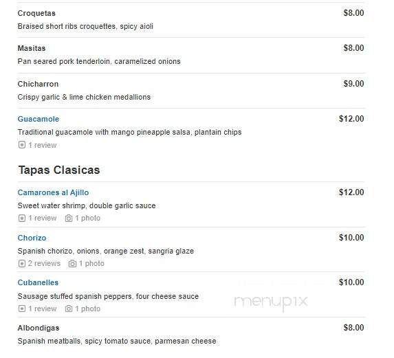 Cubanelle Restaurant Lounge - Totowa, NJ menu_pic
