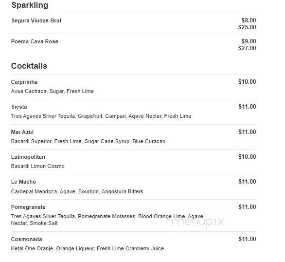 Cubanelle Restaurant Lounge - Totowa, NJ menu_pic