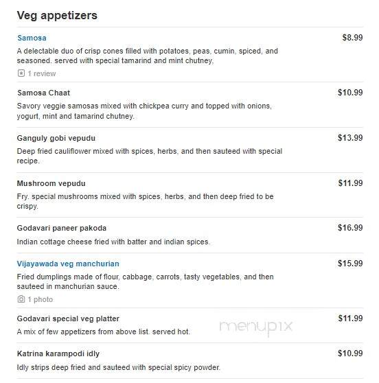 Godavari - Malvern, PA menu_pic