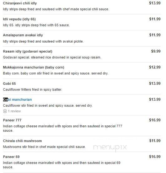 Godavari - Malvern, PA menu_pic