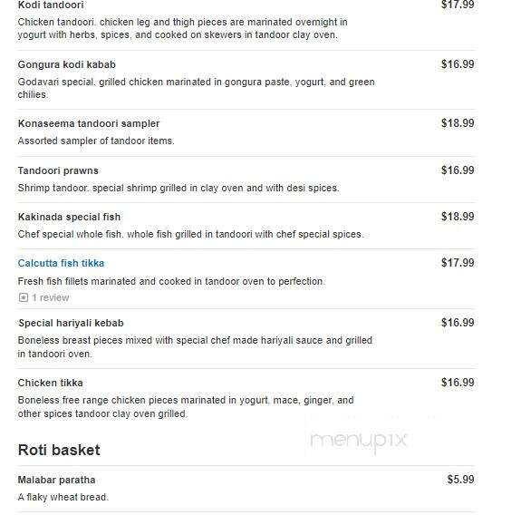 Godavari - Malvern, PA menu_pic