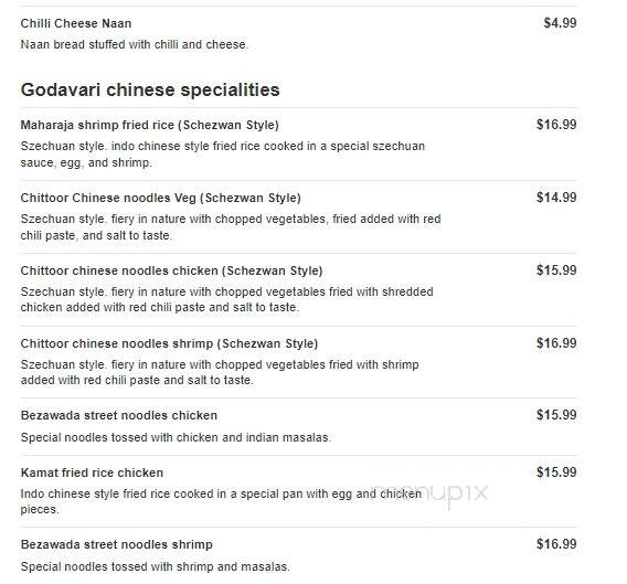 Godavari - Malvern, PA menu_pic