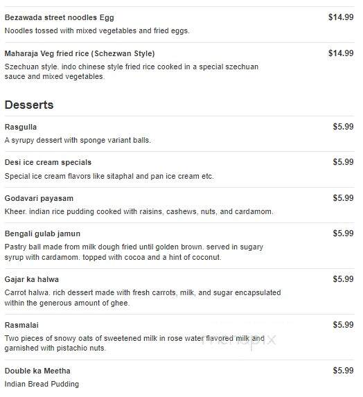 Godavari - Malvern, PA menu_pic