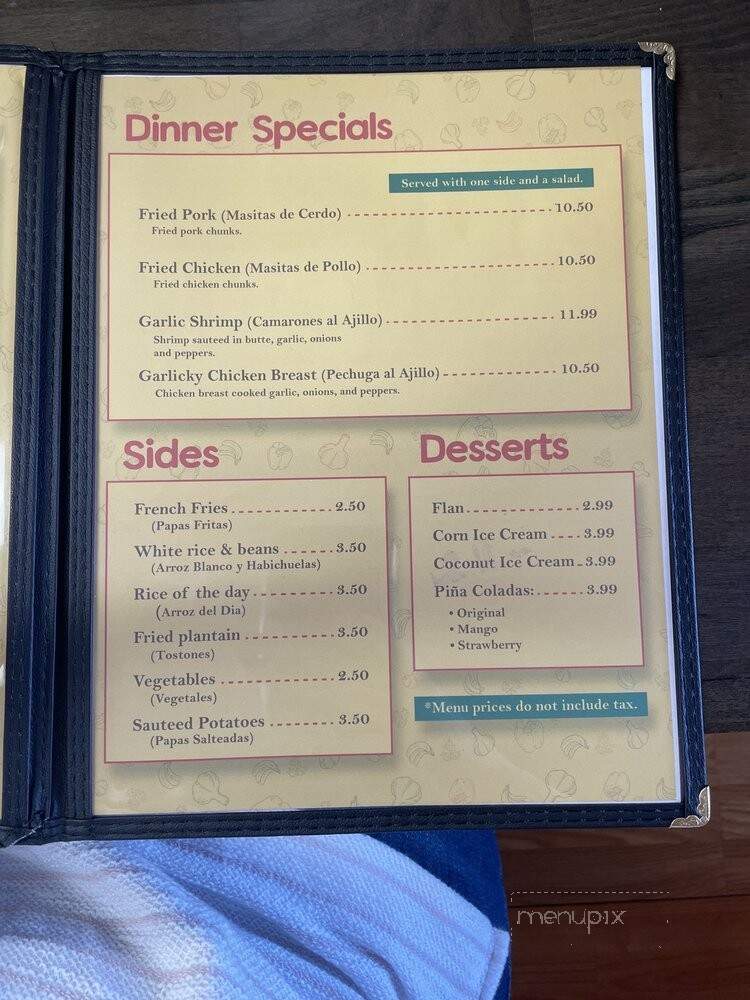 El Encanto - Selinsgrove, PA menu_pic