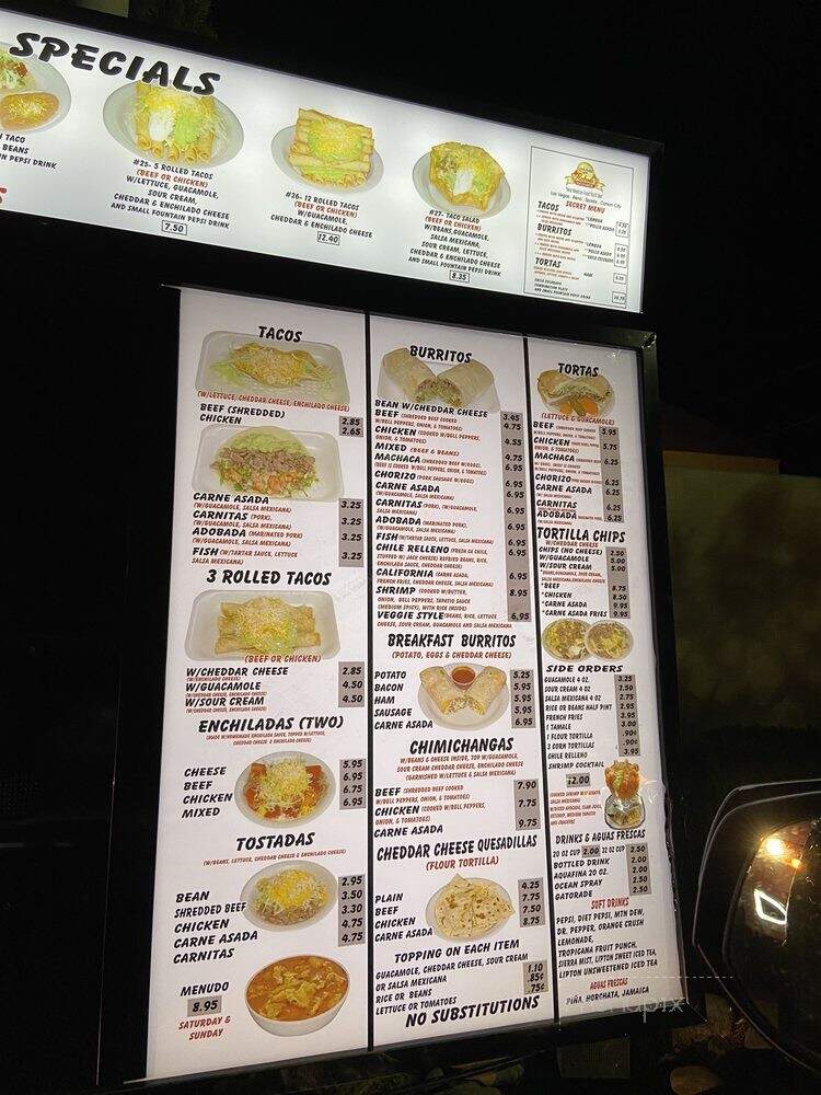 Roberto's Taco Shop - Carson City, NV menu_pic