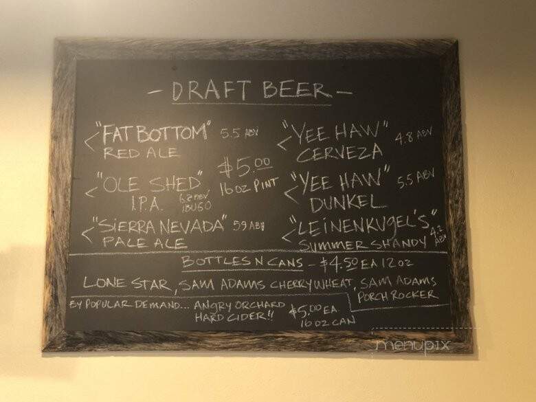Creekside Brewing Company - Crossville, TN menu_pic