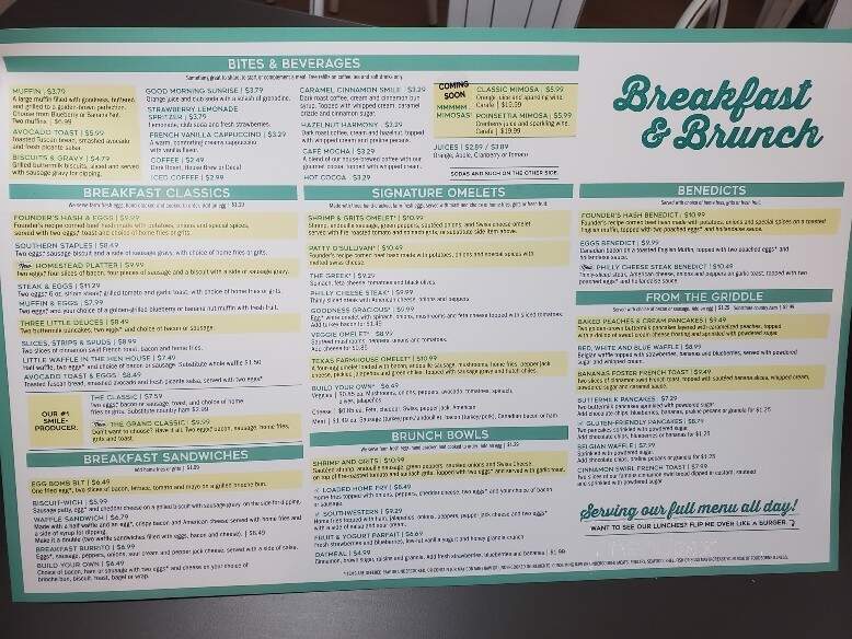 Eggs Up Grill - Hendersonville, NC menu_pic