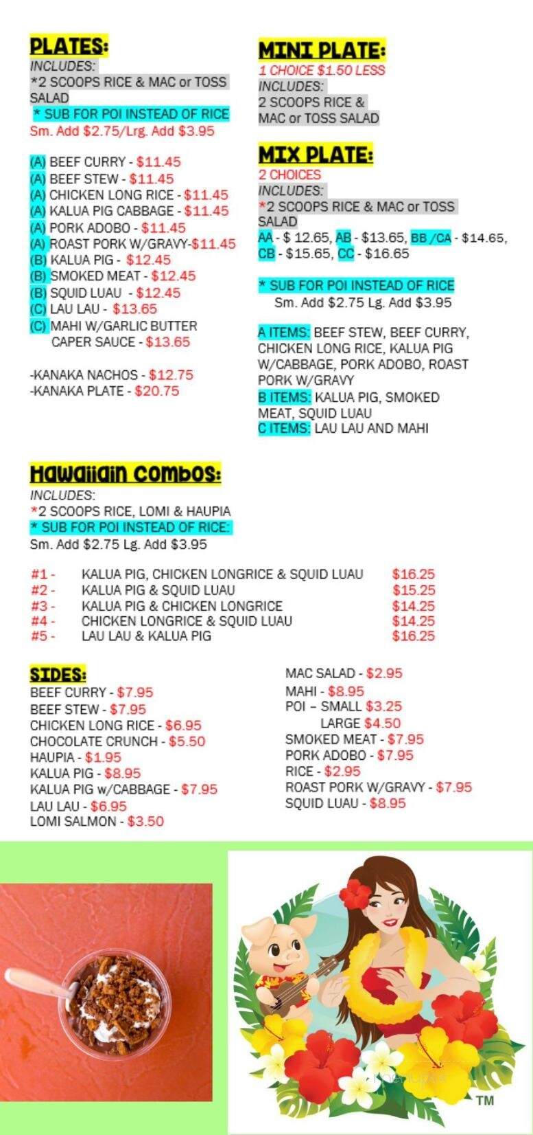 Laverne's - Aiea, HI menu_pic