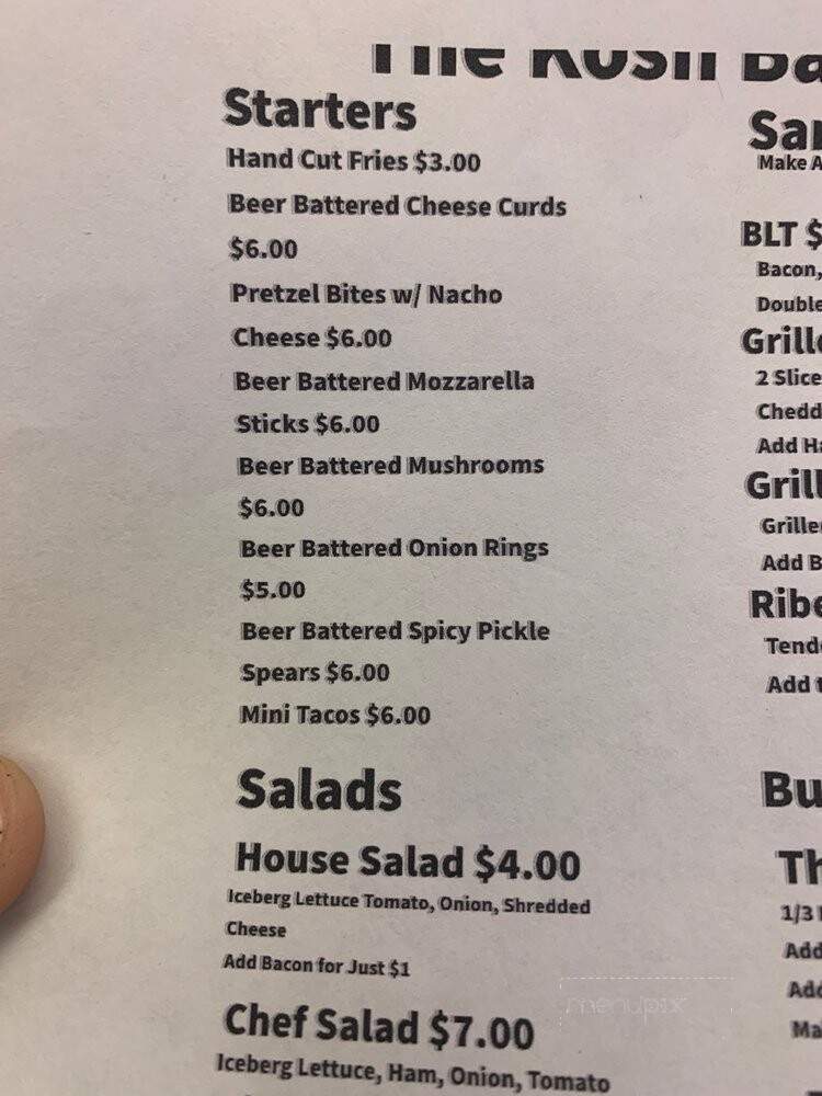 The Kosh Bar and Grill - Milton, WI menu_pic