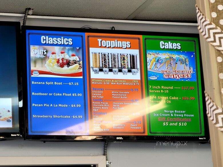 Norge Bazaar Dawg House and Sub Shoppe - Williamsburg, VA menu_pic