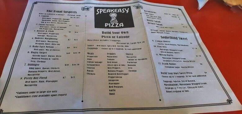 Speakeasy Pizza - Orleans, IN
