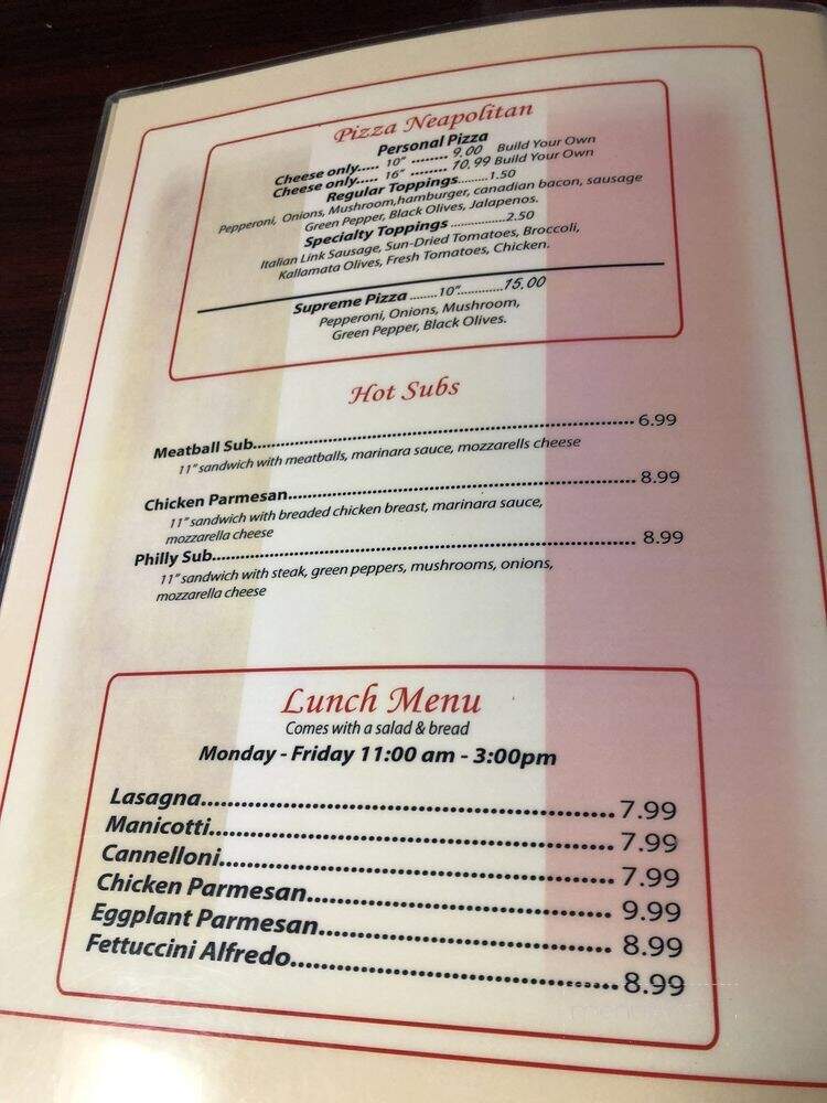 Roma's Italian Restaurant - Port Lavaca, TX menu_pic
