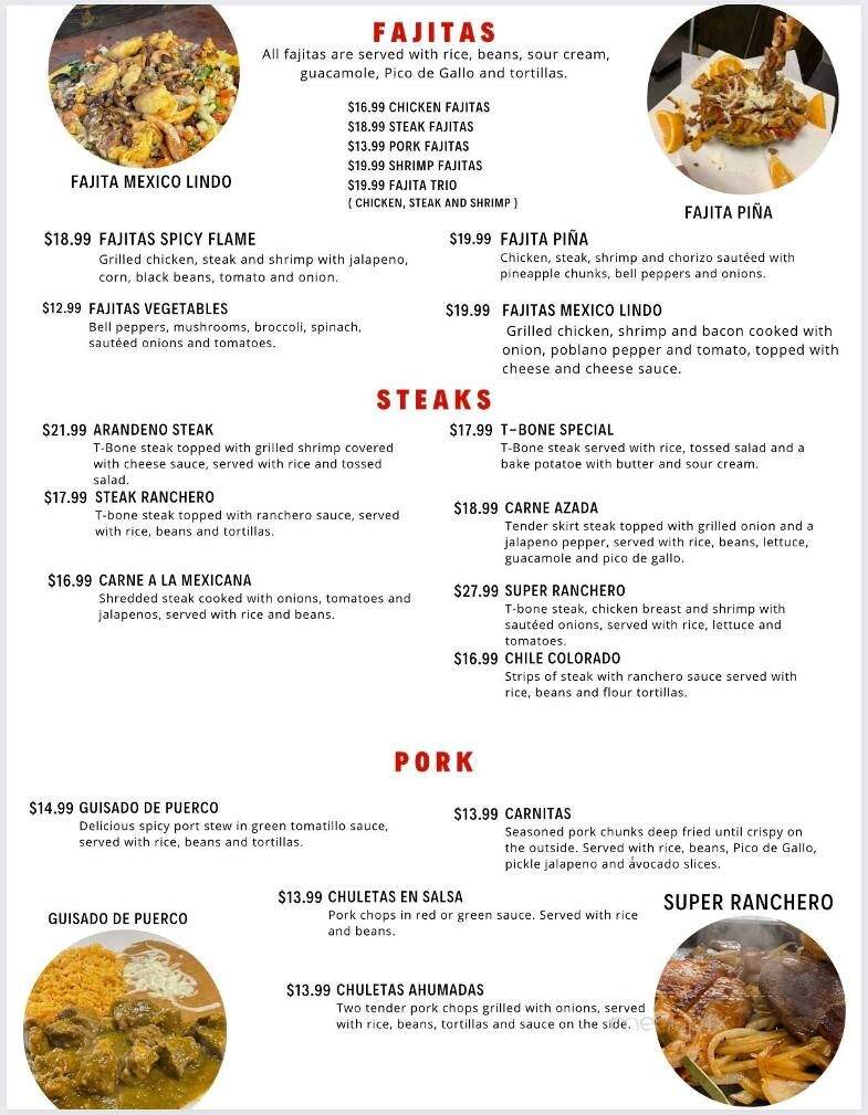 Mexico Lindo - Clarksville, IN menu_pic