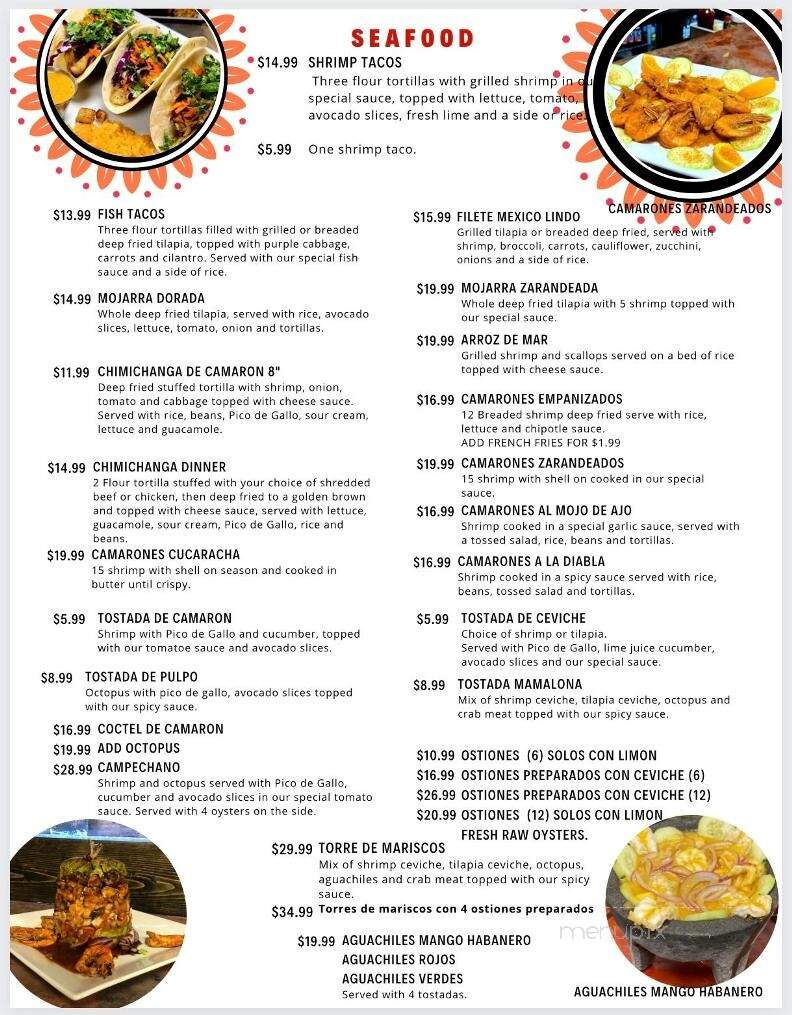 Mexico Lindo - Clarksville, IN menu_pic