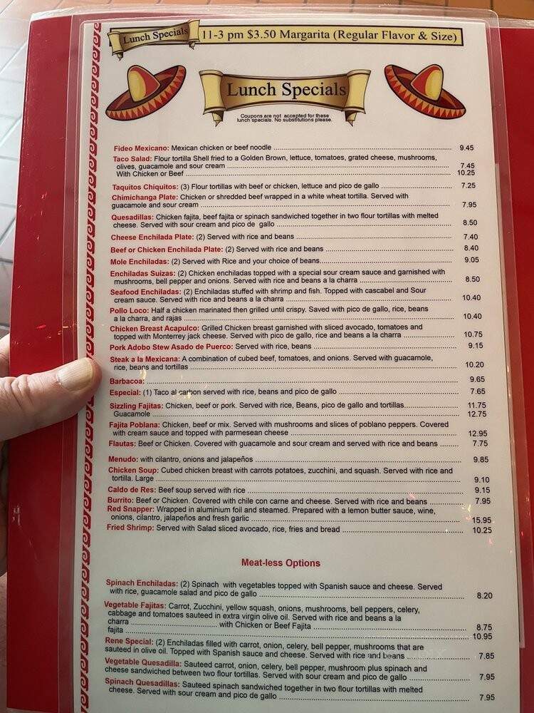La Hacienda - Houston, TX menu_pic