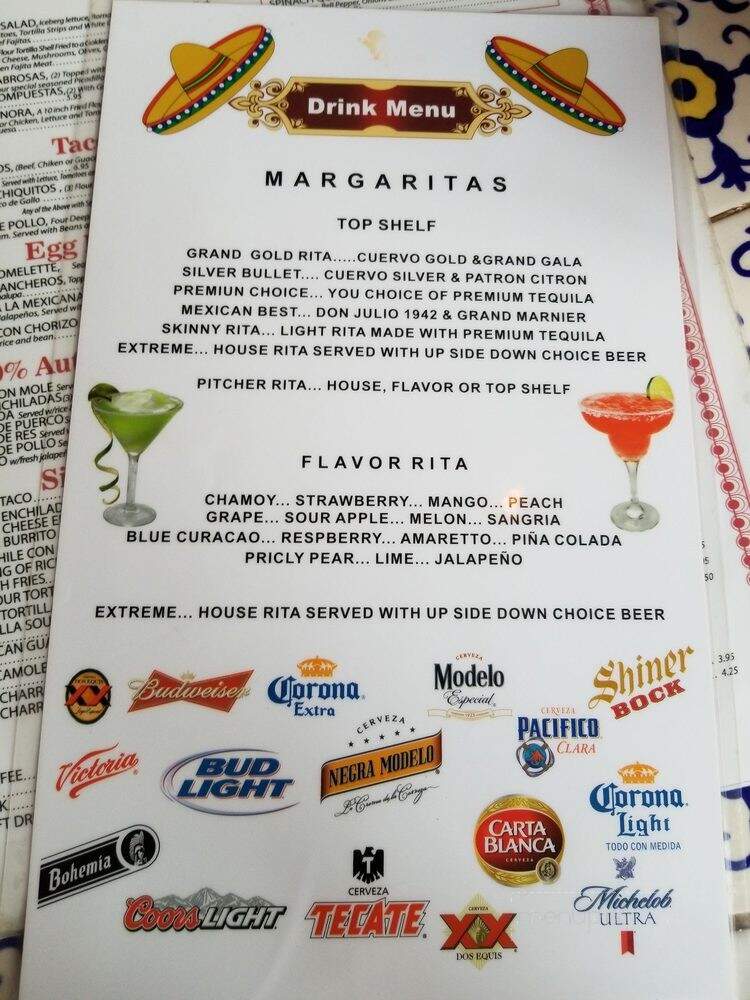 La Hacienda - Houston, TX menu_pic