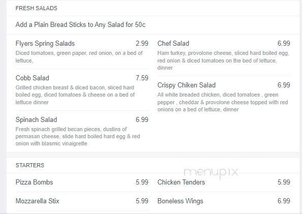 Flyers Pizza & Subs - West Jefferson, OH menu_pic
