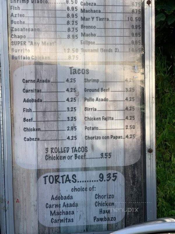Super Oscar's Mexican Food - Lincoln City, OR menu_pic