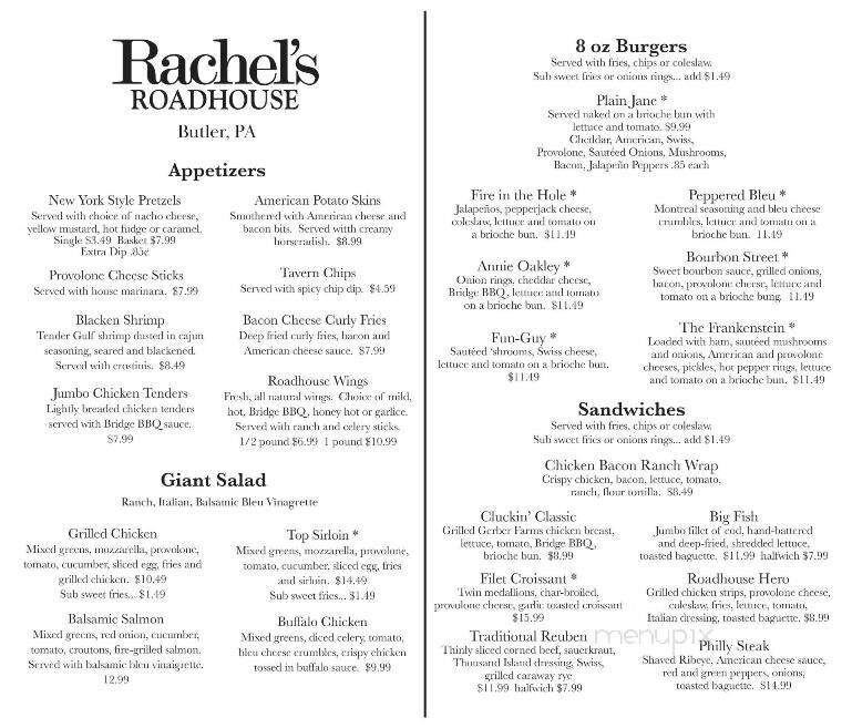 Rachel's Roadhouse - Butler, PA