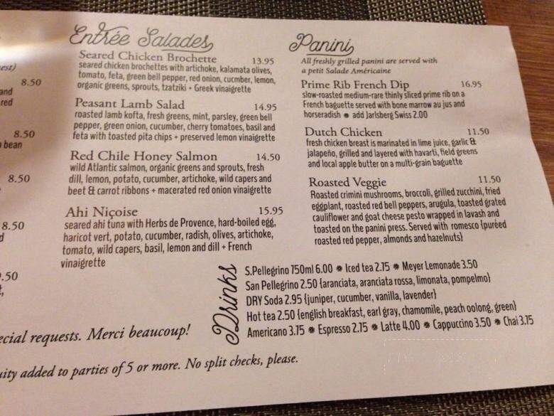 Beestro - Santa Fe, NM menu_pic