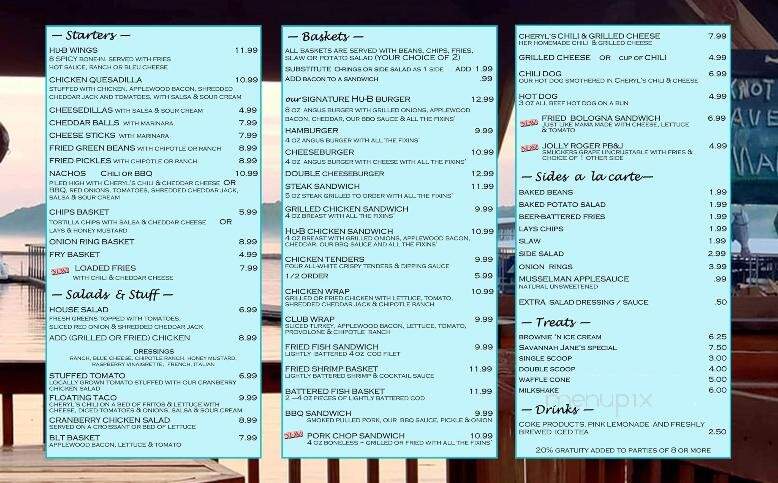 HU-B's - Kuttawa, KY menu_pic