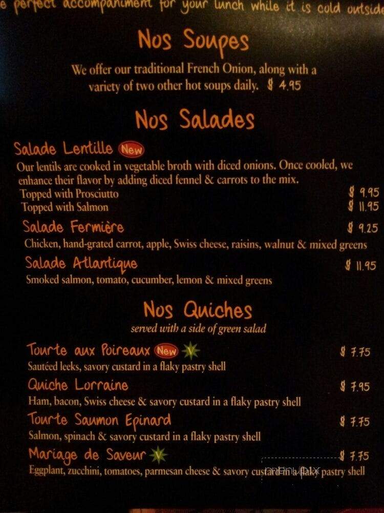 Paul Tysons Galleria - McLean, VA menu_pic
