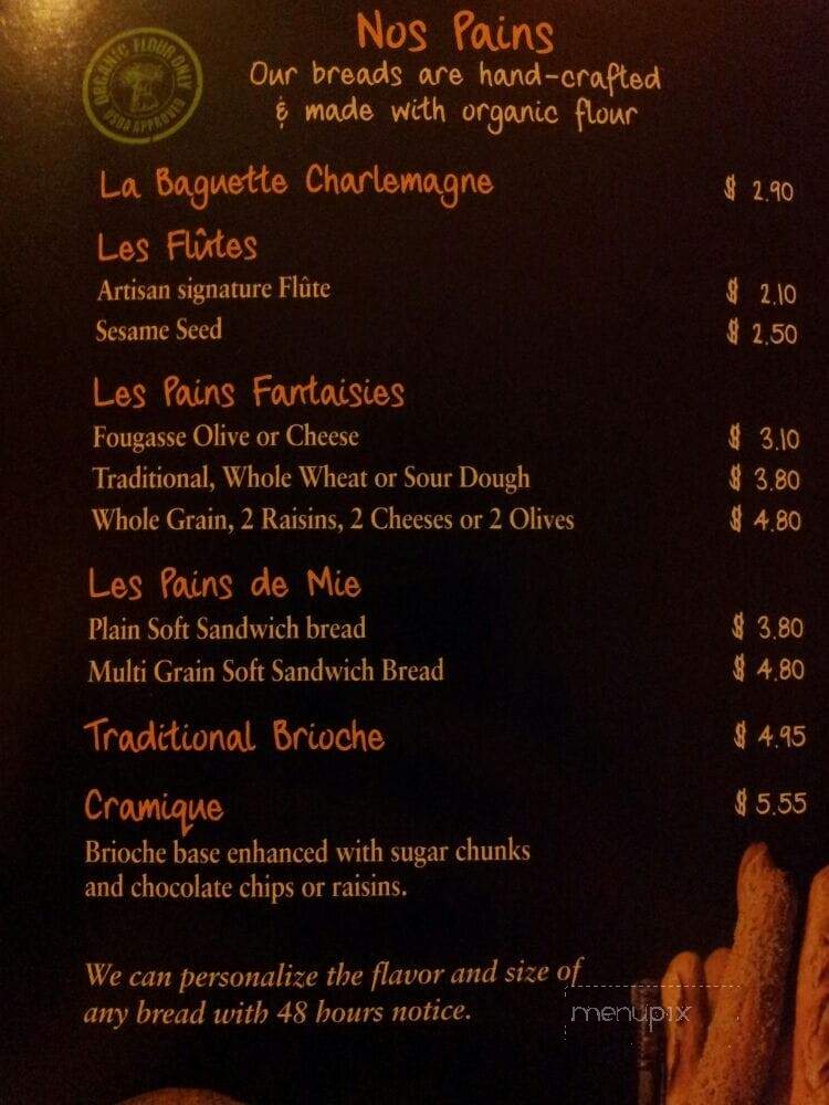 Paul Tysons Galleria - McLean, VA menu_pic