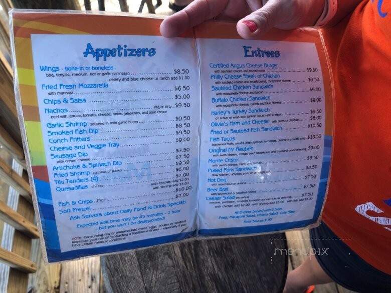 Tiki Bar & Grill - Sebastian, FL menu_pic