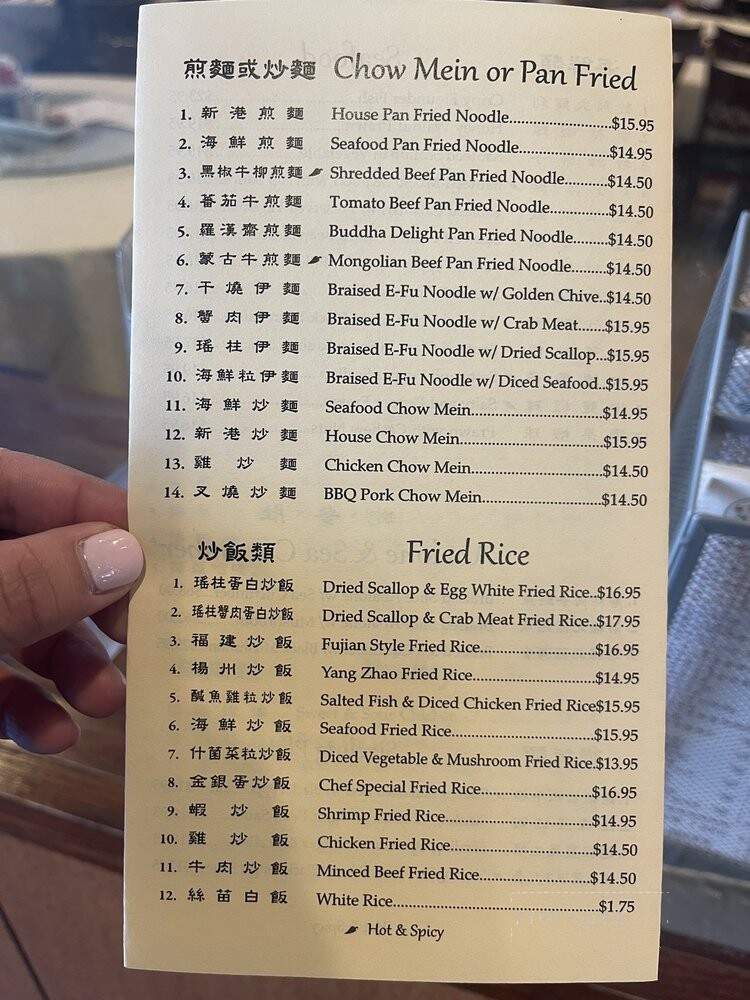 New Port Restaurant - Sunnyvale, CA menu_pic