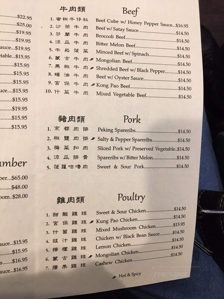 New Port Restaurant - Sunnyvale, CA menu_pic