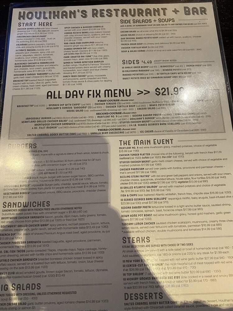 Houlihan's - Parsippany-Troy Hills, NJ menu_pic