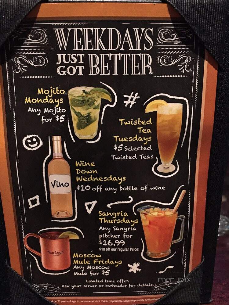 Houlihan's - Parsippany-Troy Hills, NJ menu_pic