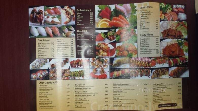 Crazy Goody - Sylmar, CA menu_pic