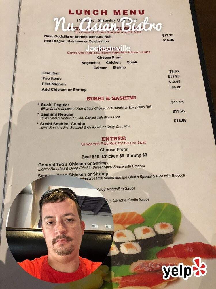 Nu Asian Bistro Sushi & Bar - Jacksonville, NC menu_pic