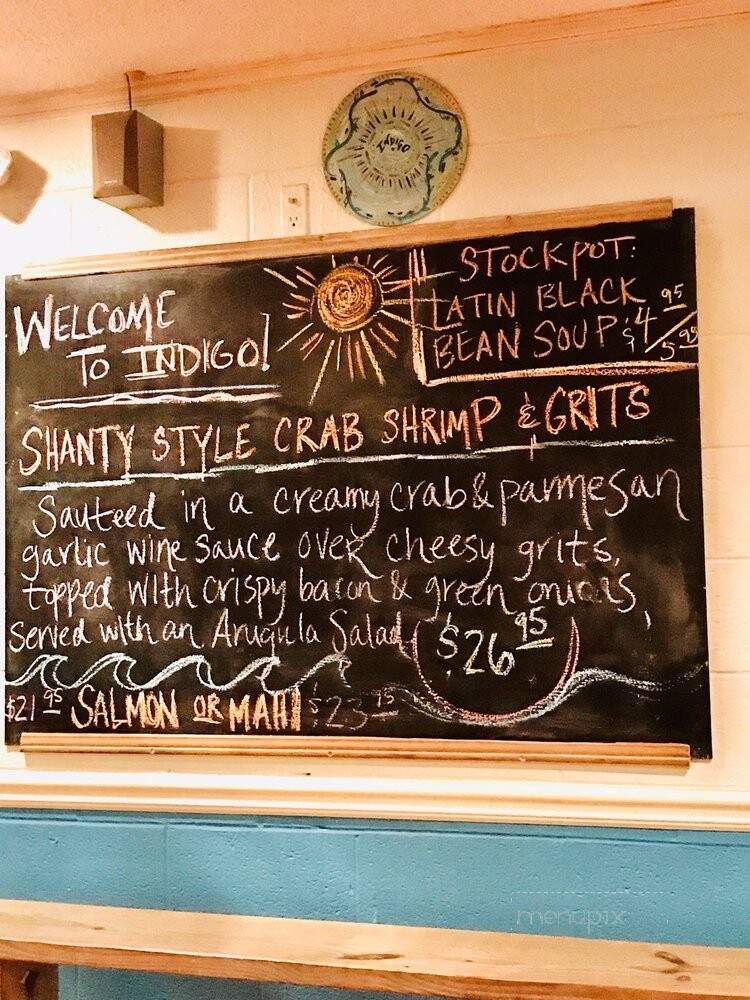 Indigo Coastal Shanty - Brunswick, GA menu_pic