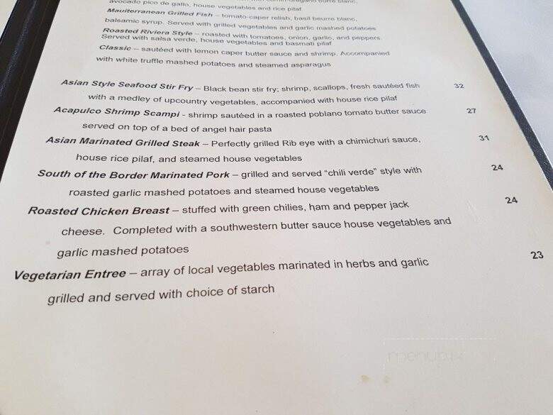 Cuatro Restaurant - Kihei, HI menu_pic