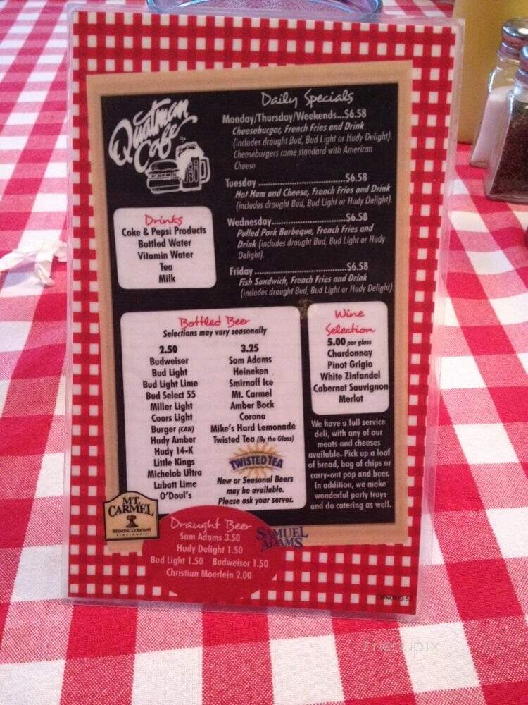 Quatman Cafe - Mason, OH menu_pic