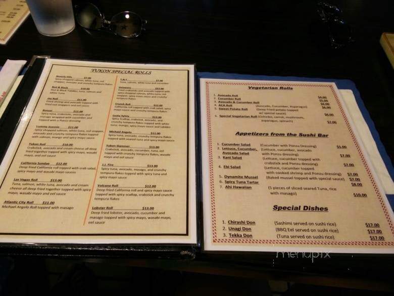 Yukon Korean Barbecue & Sushi Bar - Dover, DE menu_pic