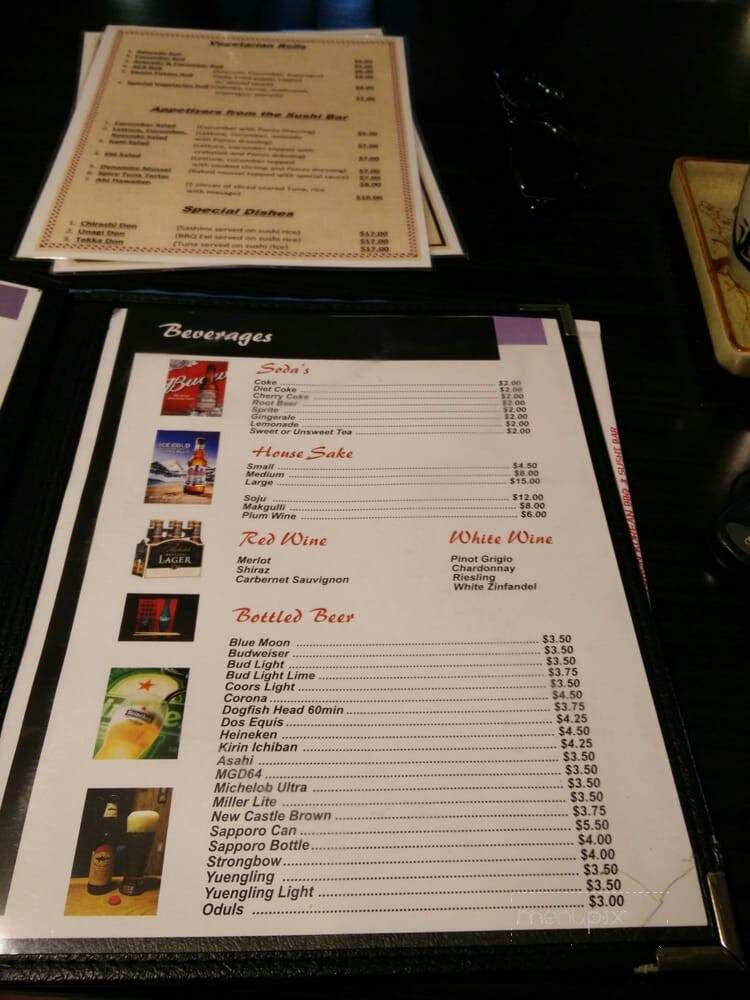 Yukon Korean Barbecue & Sushi Bar - Dover, DE menu_pic