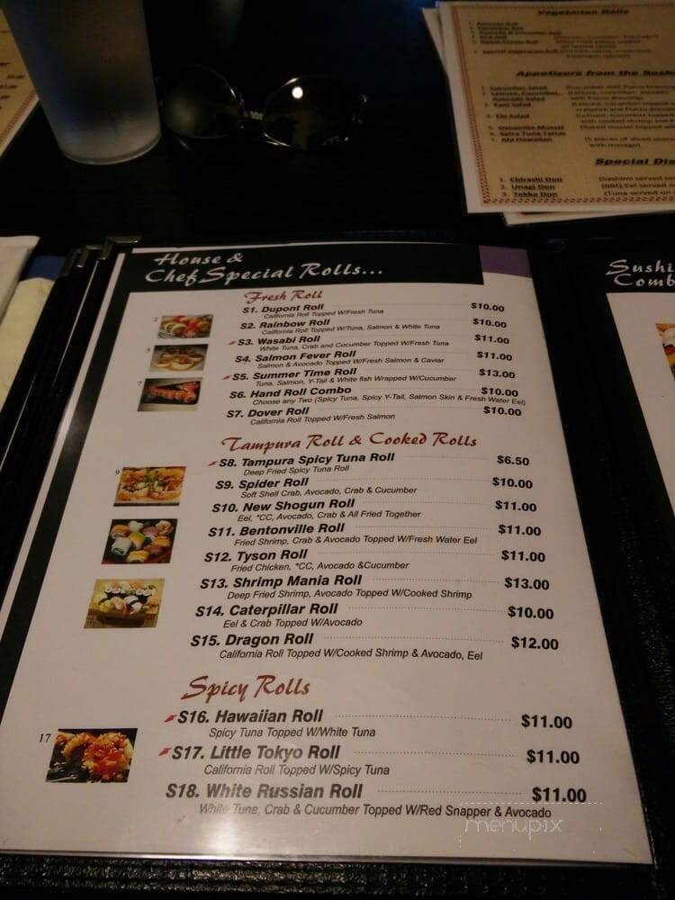 Yukon Korean Barbecue & Sushi Bar - Dover, DE menu_pic